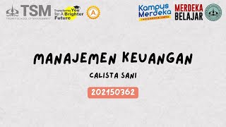Mentoring UTS Ganjil 2023 - Manajemen Keuangan Mentoring UTS Ganjil 2023 - Manajemen Keuangan