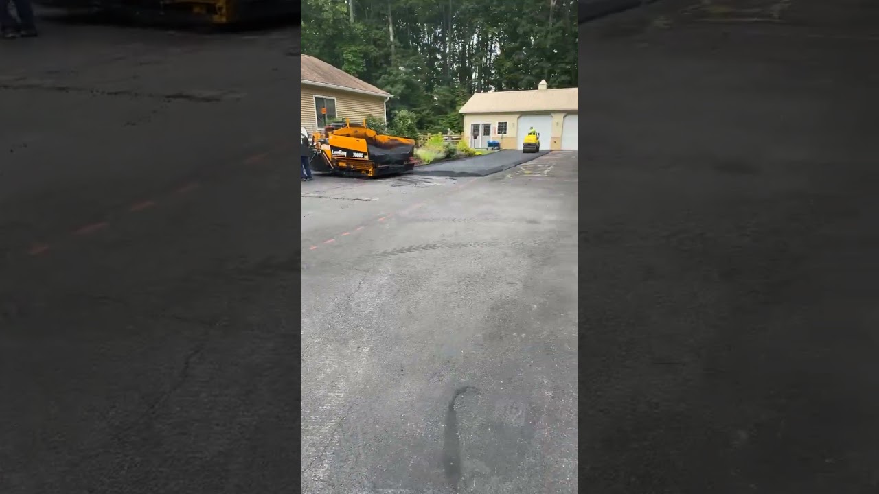 Asphalt Driveway Paving in Action