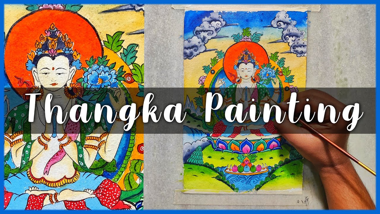 LIVE Class 2 Thangka Painting for Beginners /Thangka Mandala Art Drawing -  YouTube