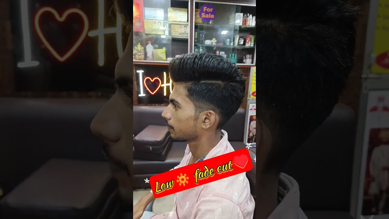 Low 🔅 fade hair cutting in best Salon Muzaffarpur 🫶☢️ viral boy ytshorts trending YouTube