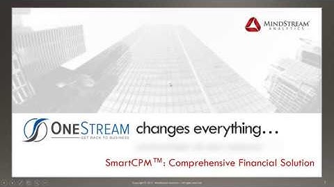 The Power of ONE - Transform Finance with OneStream Software