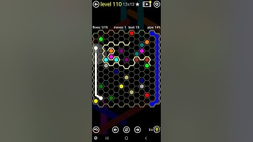 How To Solve Flow Free Hexes Tangle Pack Level 110 13x13 Hrd Board Walk Through Solution Walkthrough