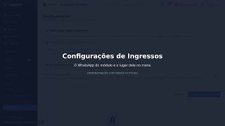 Viagilize: Configurações de Ingressos | tutorial do sistema para agências de viagens