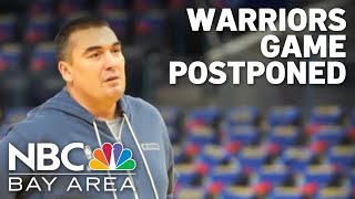 Warriors-Mavericks game postponed following death of Dejan Milojević