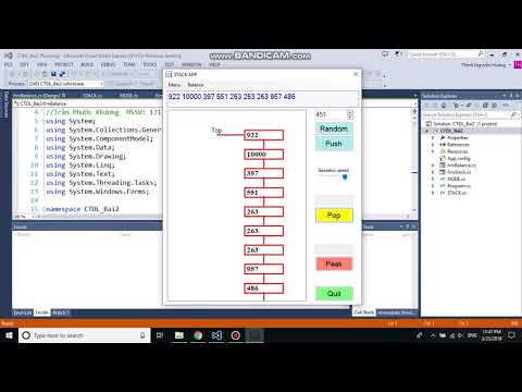 Lập trình mô phỏng Stack với WinForm