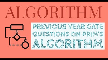 39. Previous Year GATE Questions on Prim