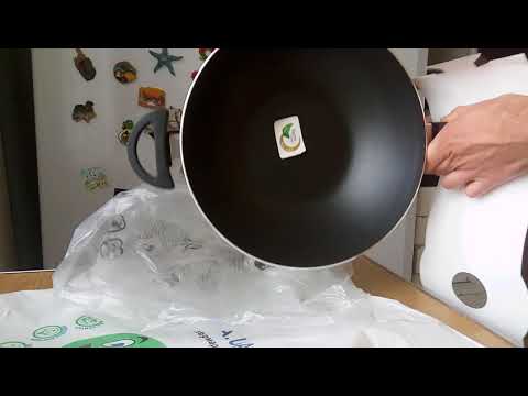 Распаковка Сковорода WOK BergHOFF Eclipse 28 см из Rozetka.com.ua