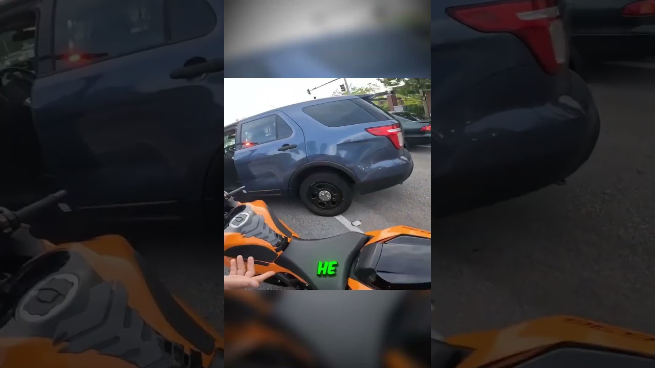 Байкеру попался Очень серьёзный КОП 🏍️👮
