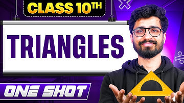Complete Triangles in One Video by Ritik Sir || Chapter - 6 || Class 10 Maths