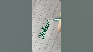How to write February very beautiful writing #shorts #shortvideo #viralvideo