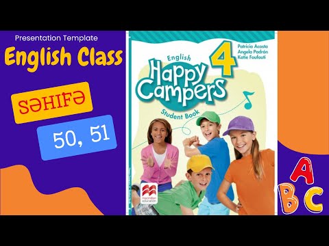 İngilis Dili  Happy campers Unit 6 Lesson 1 səh. 50, 51  İş dəftəri səh. 44, 45