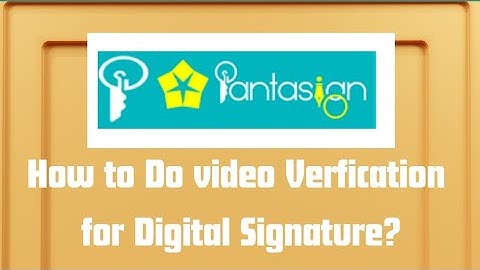 How to do Video verification  for Digital signature in Pantasign ? #digitalsignaturecertificate