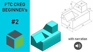 💫  CREO || Beginners Tutorial || Exercise - 2 || with narration.