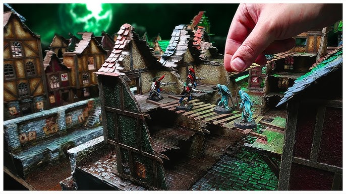 The ultimate DOUBLE SIDED space saving Warhammer gaming table