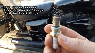 How to Check and Replace Spark Plugs on the 2015 Honda Shadow Phantom Motorcycle