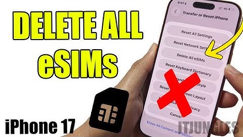 Verwijder ongewenste eSIMs op je iPhone 17 in seconden.