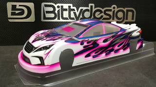 Bittydesign Liquid Mask - How to paint Marc Rheinard's Replica bodyshell.