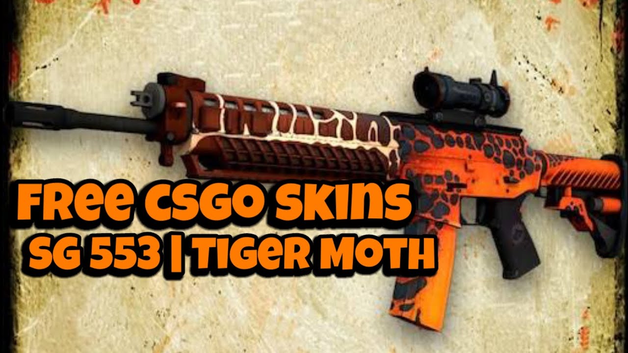 Free csgo skins | SG 553 | Tiger Moth Exterior: Minimal Wear - YouTube