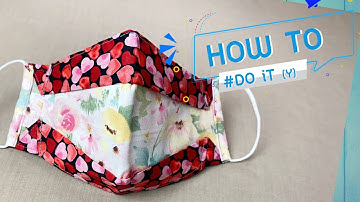 DIY Mask Style 2 Tone, Make 3D Face Mask Easy Pattern Sewing Tutorial | PNP Handmade #Howto