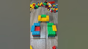 Assembling a Sofa Set with Building Blocks | Satisfying ASMR #shorts  #buildingblocks