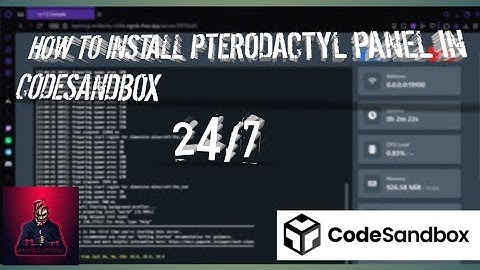 How to create/install pterodactyl in codesandbox (panel and wings) || UNNAMEDBOY07