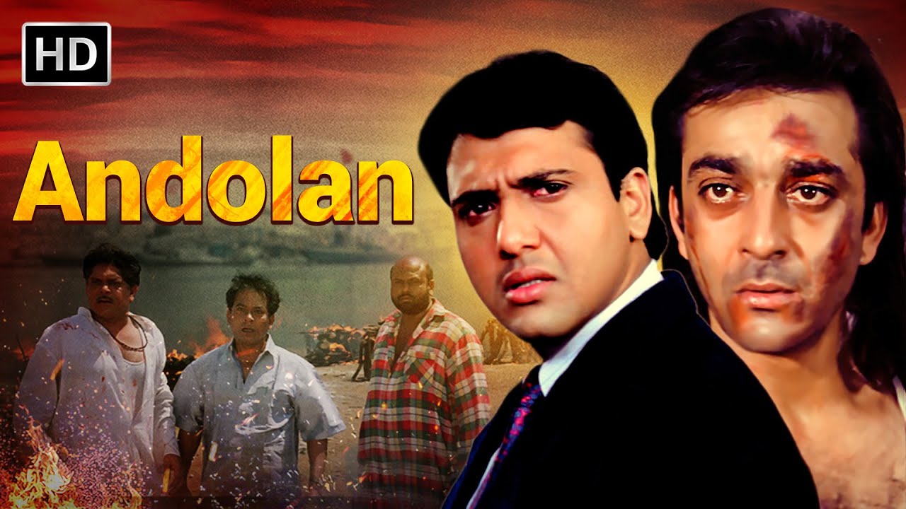 Andolan 1995  Full HD    Sanjay Dutt Govinda Mamta Kulkarni   90s Superhit Action Movie