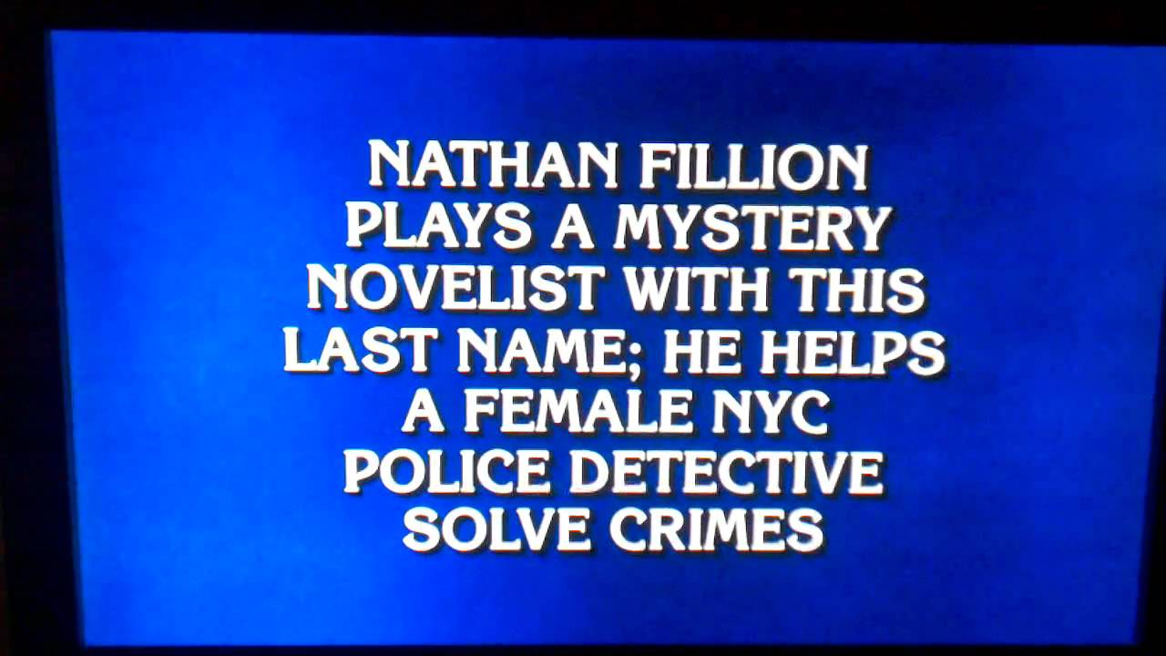 Bones & Castle Jeopardy Questions 1/7/10 YouTube