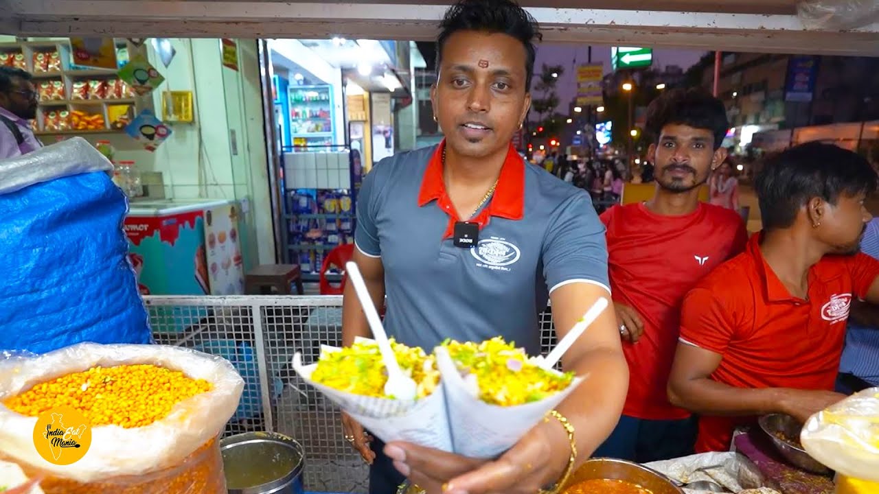 Bullet Train Speed Bhelpuri Chaat Rs. 40/- Only l Nashik Street Food | INDIA EAT MANIA