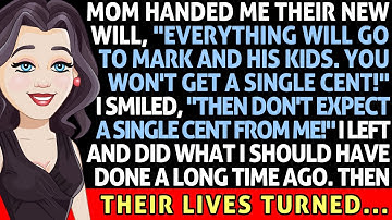 Mom Handed Me Their New Will, "You Won