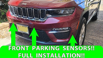 How To Install Front Parking Sensors. 2022-2025 Jeep Grand Cherokee. Full Installation.