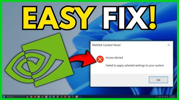 How to Fix NVIDIA Control Panel 