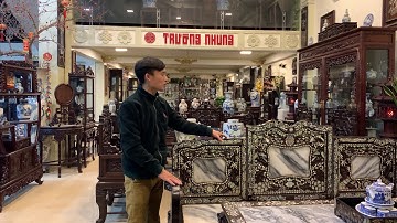 Trường Kỷ Khảm Ốc - Tràng Kỷ Cổ Xưa - Sập Gụ Tủ Chè - Nội Thất Đồ Gỗ Nhà Cổ - Tủ Rượu - Tủ Bày Đồ Cổ