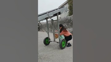 Small folding belt conveyor, adjustable height, can be reversed or reversed,