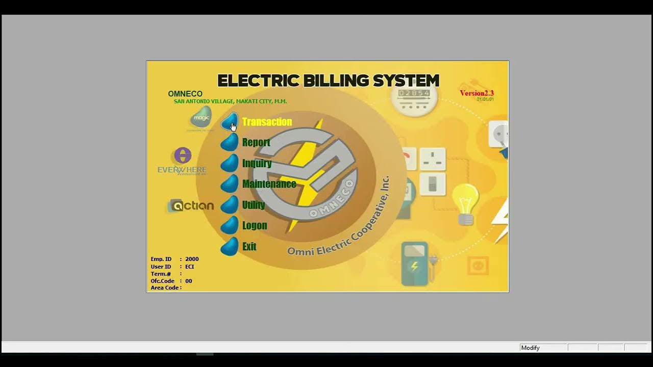 ELECTRIC BILLING SYSTEM PREVIEW - YouTube