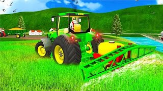 Tractor Farming Driver : Village Simulator 2020-Forage Plow Farm Harvester -Andriod Gameplay screenshot 3