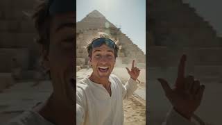 How the Pyramids Were REALLY Built! (Time Travel Vlog) #shorts #vlogs #historicalvlog