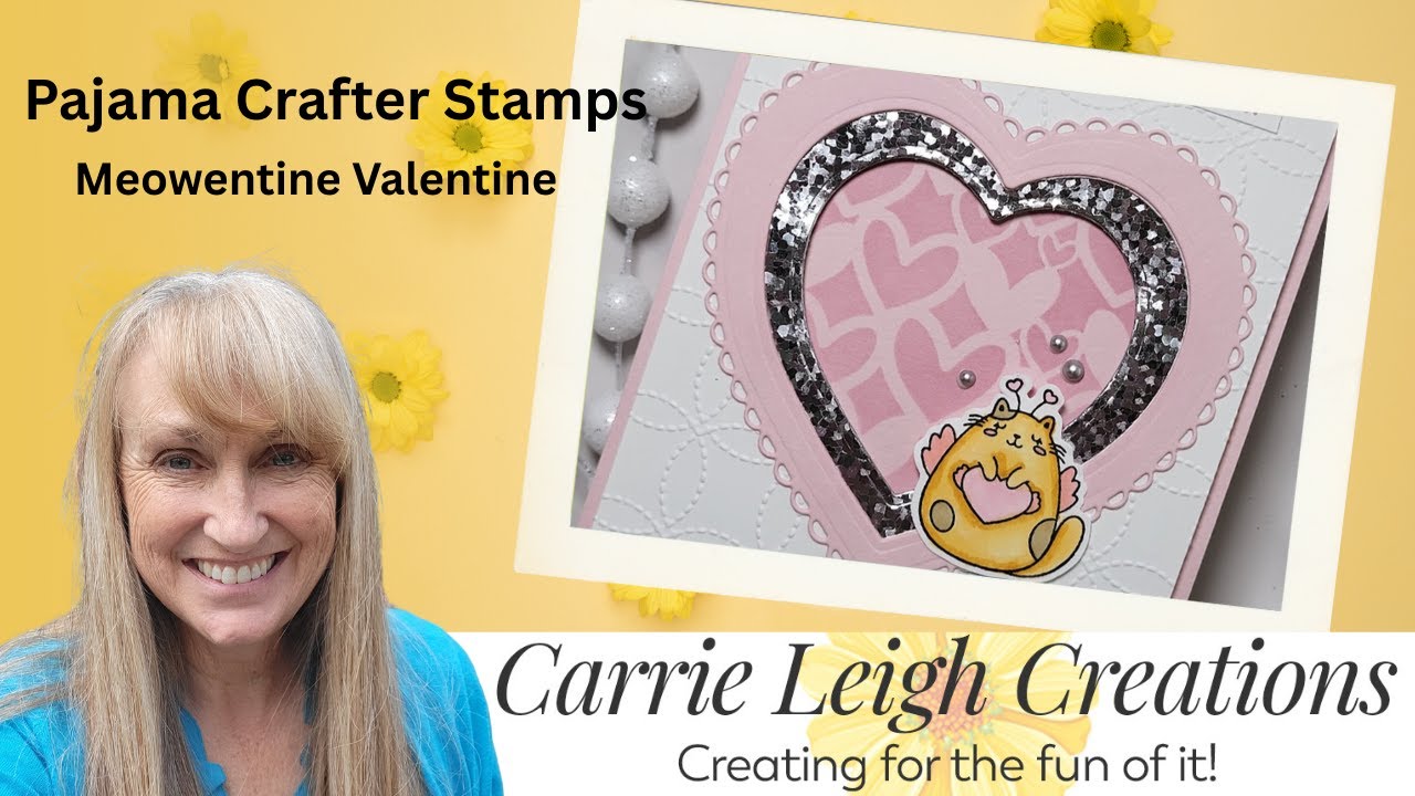 Штампы Pajama Crafter Stamps Meowentine Valentine