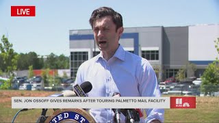 'Today's message is maximum pressure': Sen. Ossoff on Palmetto mail delays