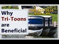 Most Popular Triple Pontoons Explained, What are the Advantages - Pontoon Boats for Sale  Minnesota