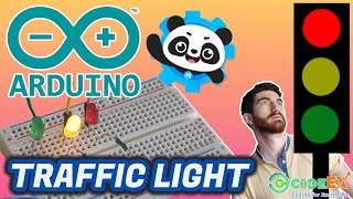 How to make a TRAFFIC LIGHT  with ARDUINO and mBlock 5 (based on Scratch 3) - Arduino Course #03