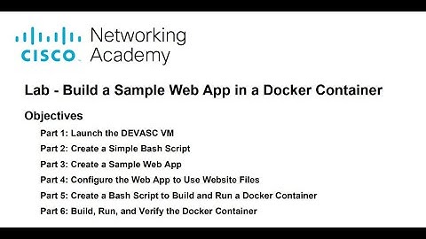 DevNet Lab 6.2.7 Build a Sample Web App in a Docker Container