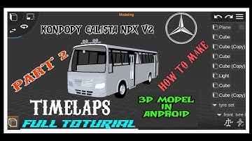 Prisma 3d KONDODY CALISTA NDX V2 Kerala bus 3d model making timelaps , toturial.BY A1 ANDRO GAMING