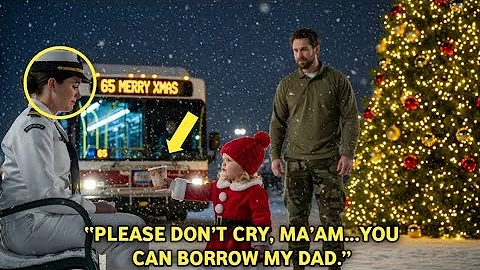 “Please Don’t Cry, Ma’am…You Can Borrow My Dad.”—Said the Little Girl to the Navy Soldier at the Bus