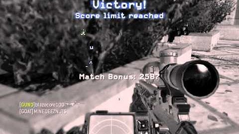 MW3 FFA GOLD MSR FINAL KILLCAM!! #6