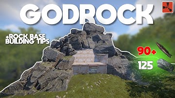 RUST - GOD ROCK Bunker Base 90+ Rockets