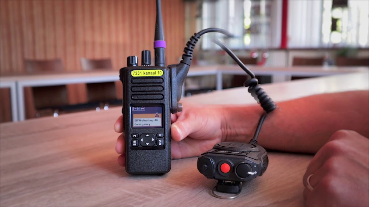 Instructievideo noodprocedure manschapportofoons, brandweer Gelderland-Zuid Vakbekwaamheid