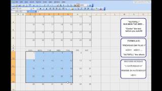 3 Month Calendar Template for Excel - An exercise to teach kids Excel screenshot 1