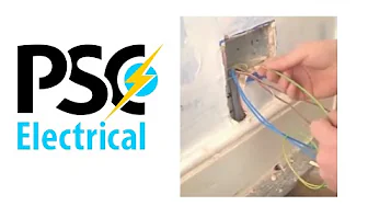 Prepping to install a double socket in a domestic property that we are rewiring.