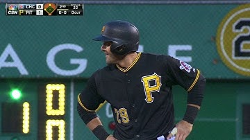 CHC@PIT: Cervelli goes opposite way for RBI double
