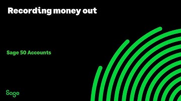 Sage 50 Accounts (UK) - Recording money out